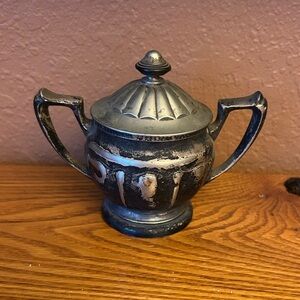 Vintage Silver Plated Sugar Bowl with lid